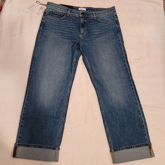 ASKK NY Cool Cat straight leg mid rise jeans NWT size 34 non-stretch Flashback - Picture 5 of 14